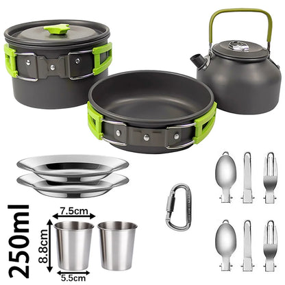 Camping Cooking set Camping Cookware Outdoor Travel