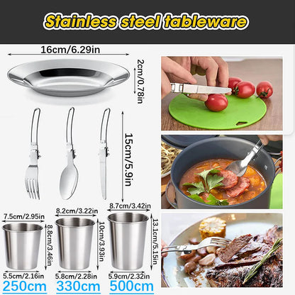 Camping Cooking set Camping Cookware Outdoor Travel