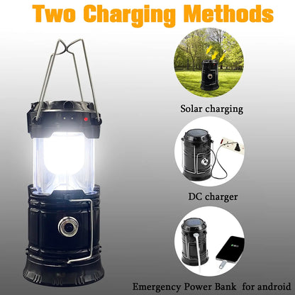 Rechargeable Mini Solar Camp Lanterns Collapsible