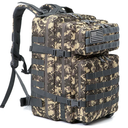 45L Tactical Backpack Large Capacity Outdoor Rucksack