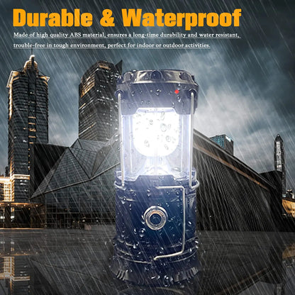 Rechargeable Mini Solar Camp Lanterns Collapsible