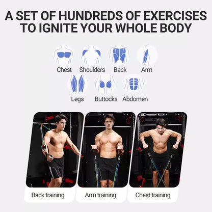 Pull Rope Bodybuilding Resistance Bands Set