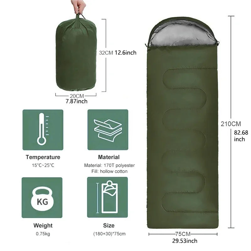 Camping Sleeping Bag Ultralight Waterproof 4 Season