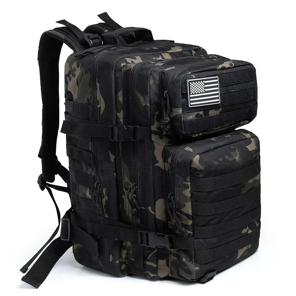 45L Tactical Backpack Large Capacity Outdoor Rucksack