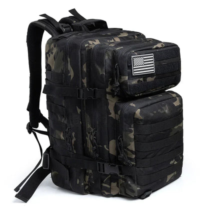 45L Tactical Backpack Large Capacity Outdoor Rucksack