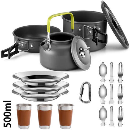 Camping Cooking set Camping Cookware Outdoor Travel