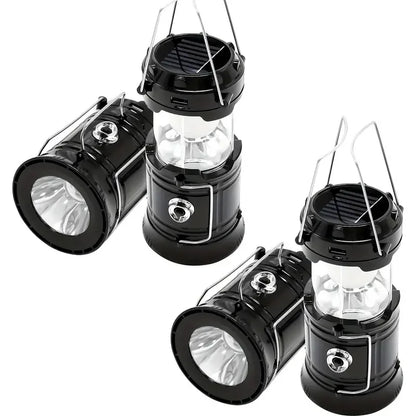 Rechargeable Mini Solar Camp Lanterns Collapsible