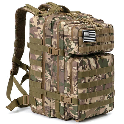 45L Tactical Backpack Large Capacity Outdoor Rucksack