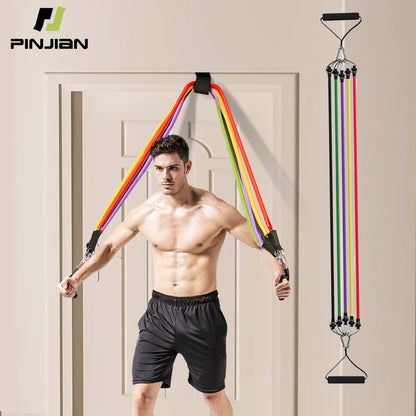 Pull Rope Bodybuilding Resistance Bands Set