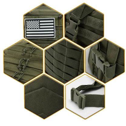 45L Tactical Backpack Large Capacity Outdoor Rucksack