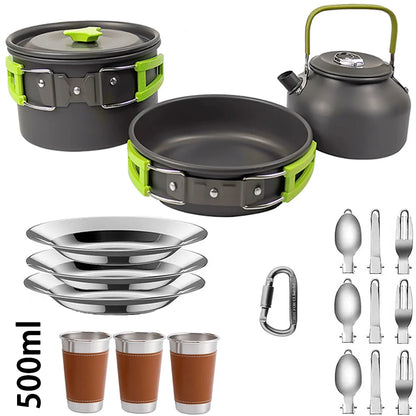 Camping Cooking set Camping Cookware Outdoor Travel