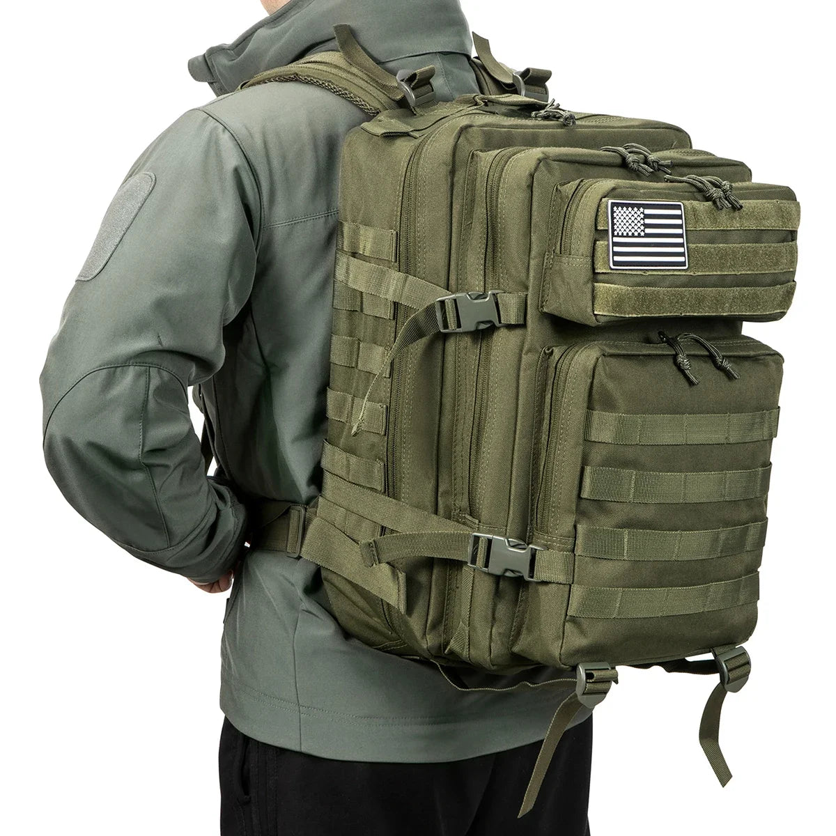 45L Tactical Backpack Large Capacity Outdoor Rucksack